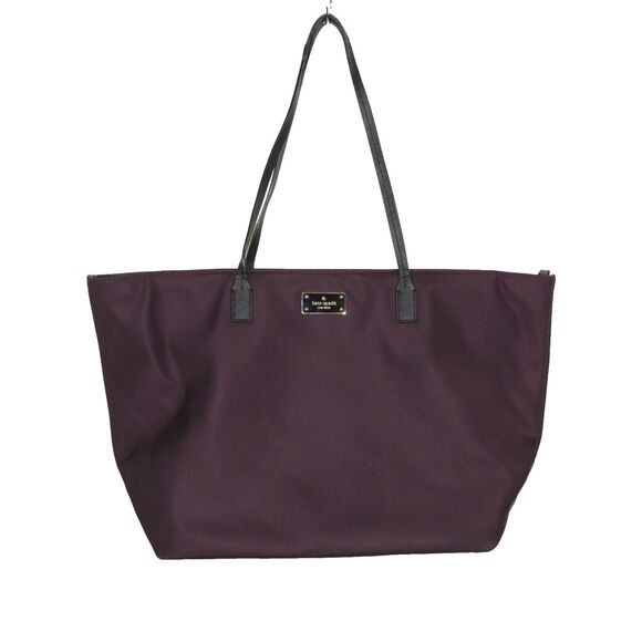 Kate Spade New York Purple Zip Nylon Tote Bag ----AS IS---READ READ READ---- - Picture 1 of 16